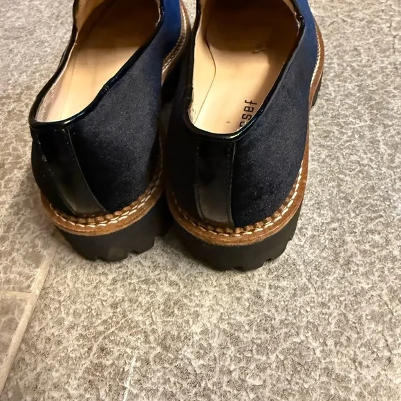 Jon Josef Women's Navy Velvet Loafers - Picture 3 of 8